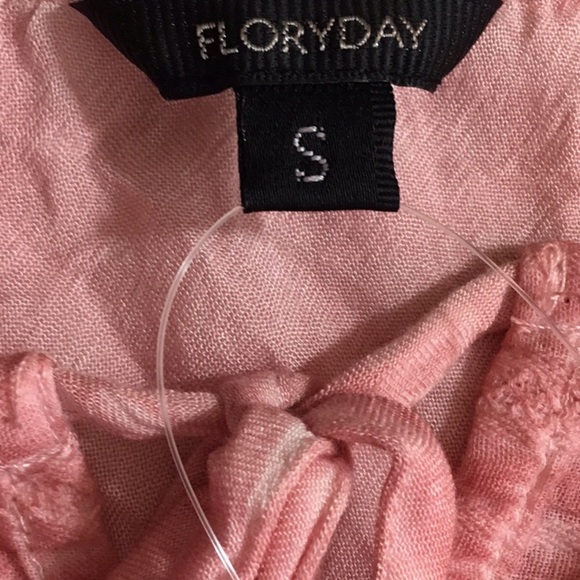Floryday Pink Boho Blouse Size Small NWT - Picture 2 of 6